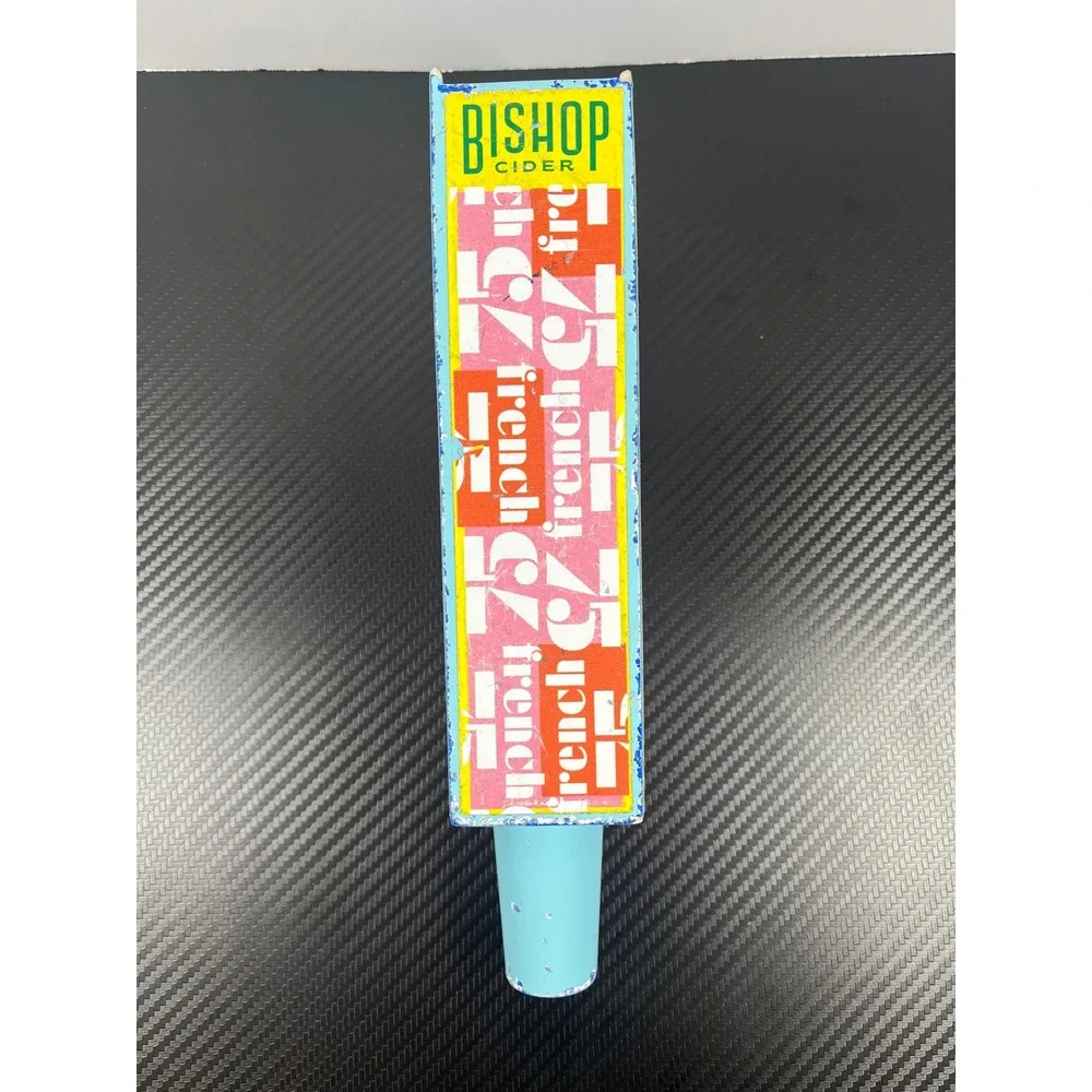 Bishop Cider French 75‎ Tap Handle Light Blue Arcade Game Style